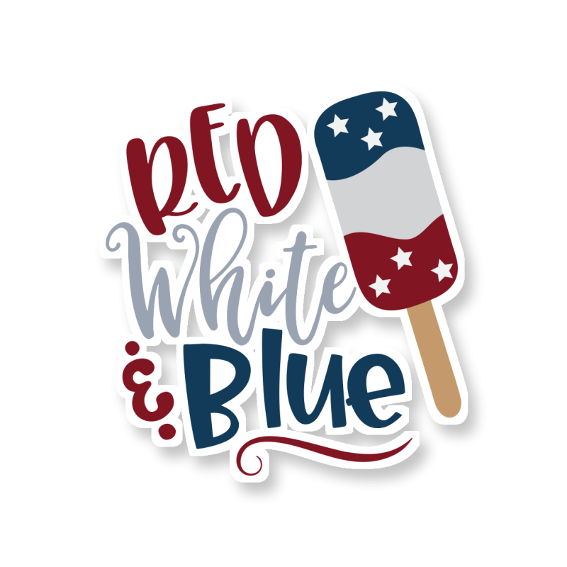 Red White and Blue - Temporary Tattoo