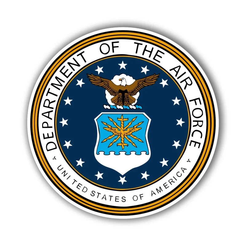 Air Force - Circle Logo - Iron On DTF Transfer - Custom Size
