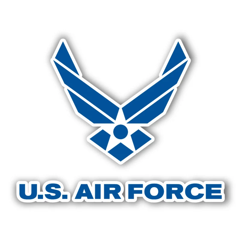 Air Force - Wings With Name - Iron On DTF Transfer - Custom Size