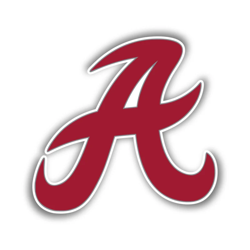 Alabama Crimson Tide - Crimson A - Iron On DTF Transfer - Custom Size