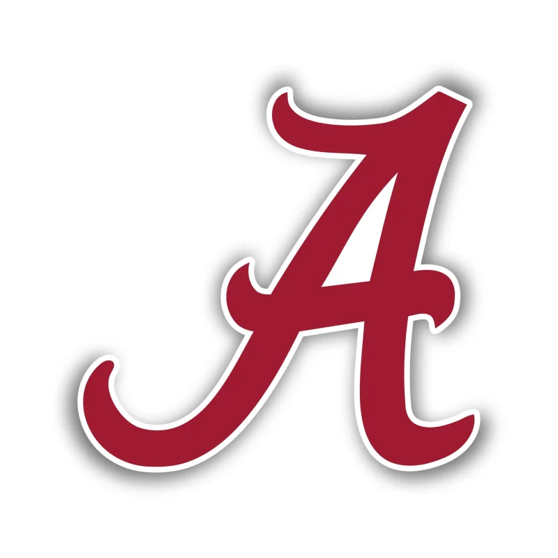 Alabama Crimson Tide - Crimson and White Elephant - Iron On DTF Transfer - Custom Size