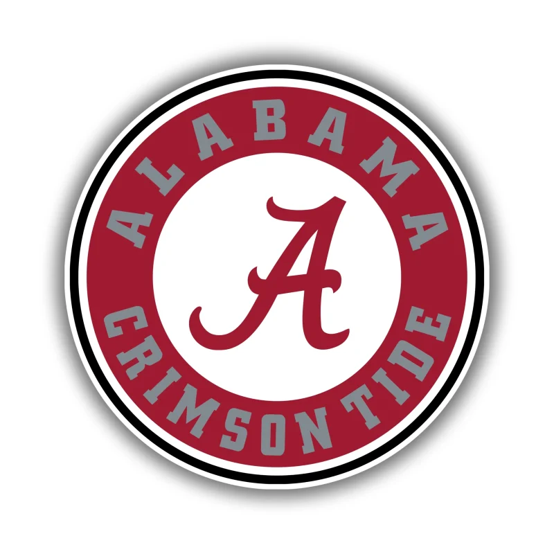 Alabama Crimson Tide - Crimson Circle - Iron On DTF Transfer - Custom Size