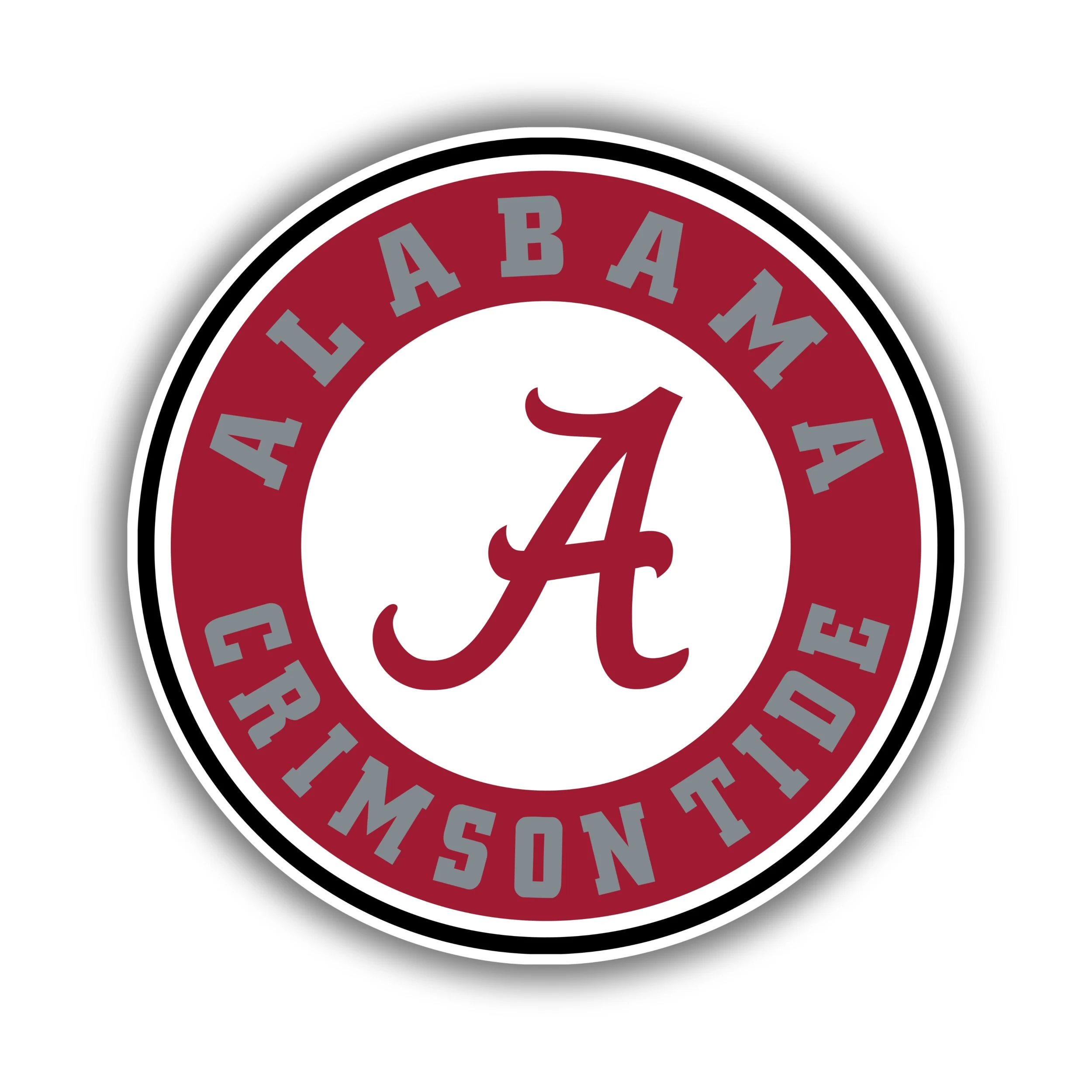 Alabama Crimson Tide - Crimson Circle - Temporary Tattoo