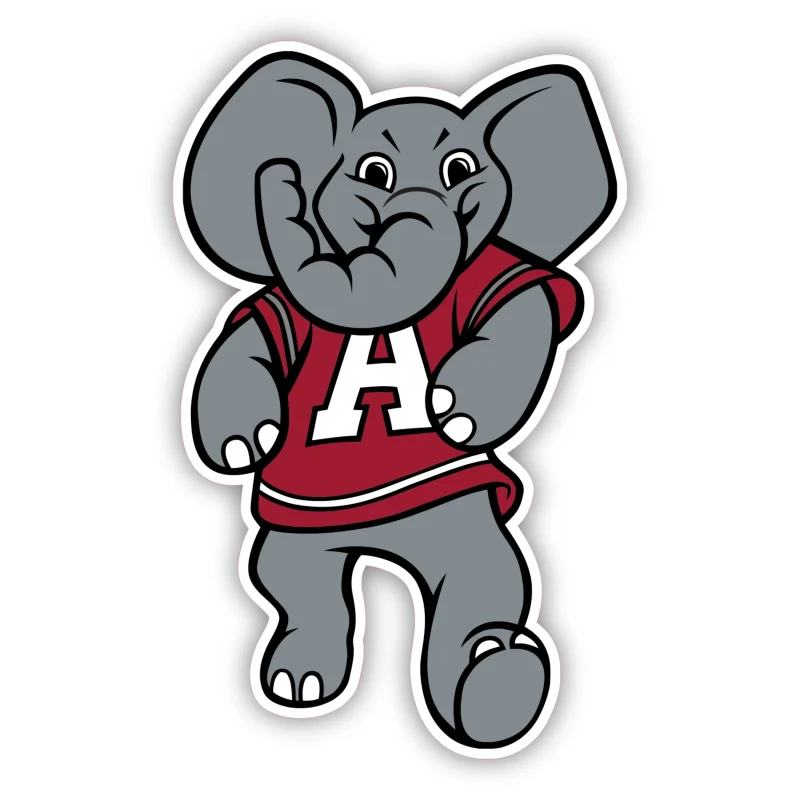 Alabama Crimson Tide - Elephant with Jersey - Iron On DTF Transfer - Custom Size