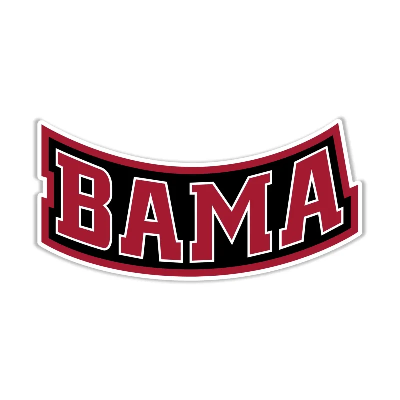 Alabama Crimson Tide Full Color Vinyl Decal - Custom Size