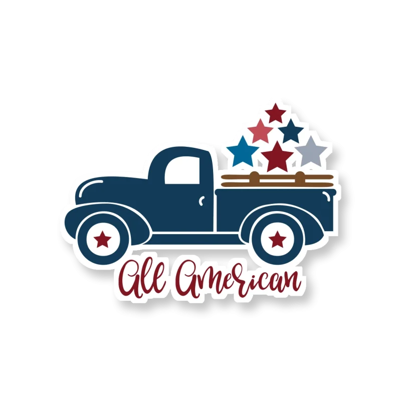 All American - Iron On DTF Transfer - Custom Size