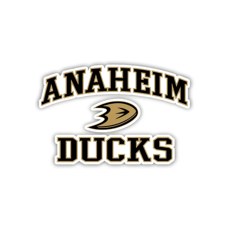 Anaheim Ducks - D With Name - Iron On DTF Transfer - Custom Size