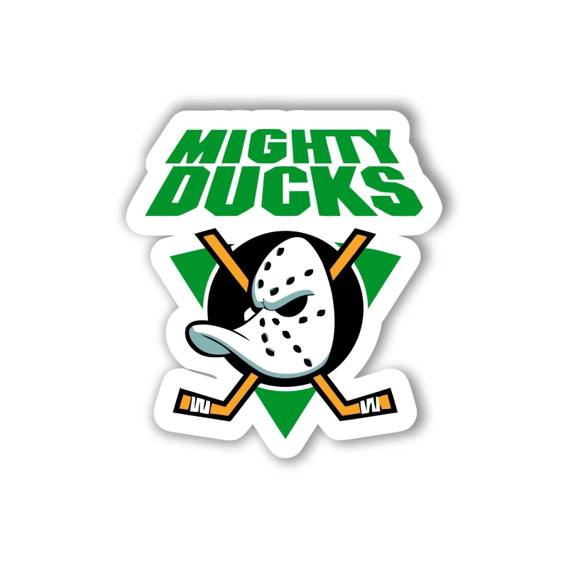 Anaheim Ducks - Mighty Ducks - Full Color Vinyl Sticker - Custom Size