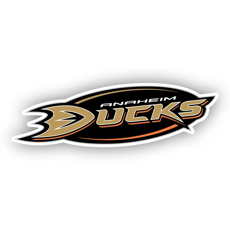 Anaheim Ducks - Name In Oval - Iron On DTF Transfer - Custom Size
