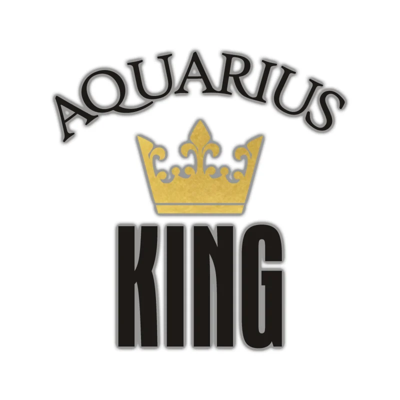 Aquarius King - Full Color Vinyl Decal - Custom Size