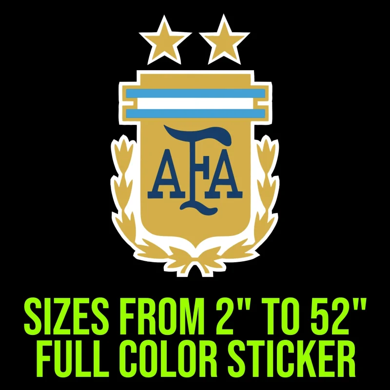 Argentina National Soccer Team Full Color Vinyl Decal