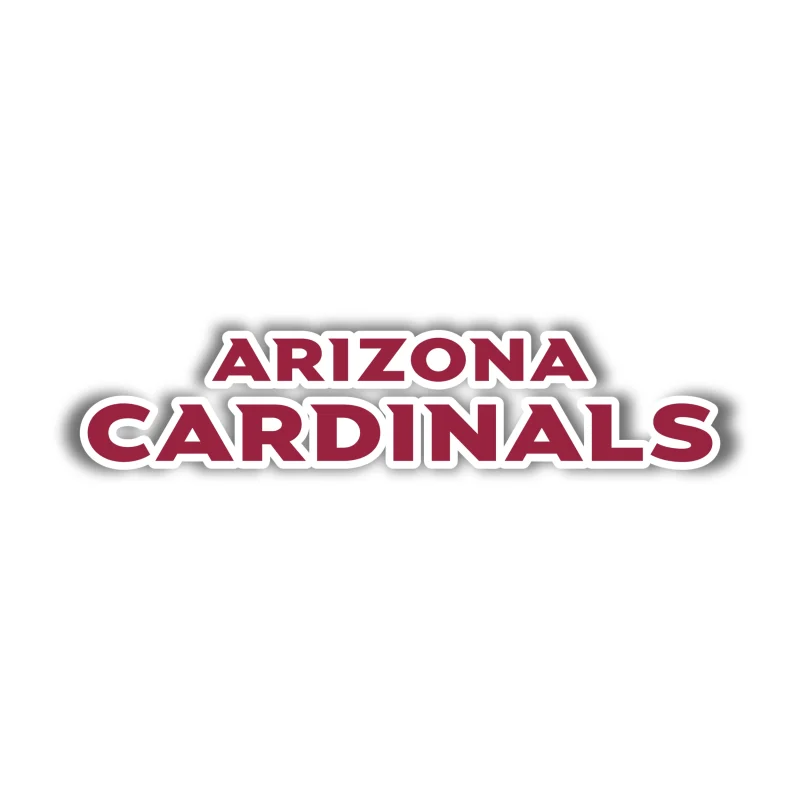 Arizona Cardinals - Red Name - Temporary Tattoo