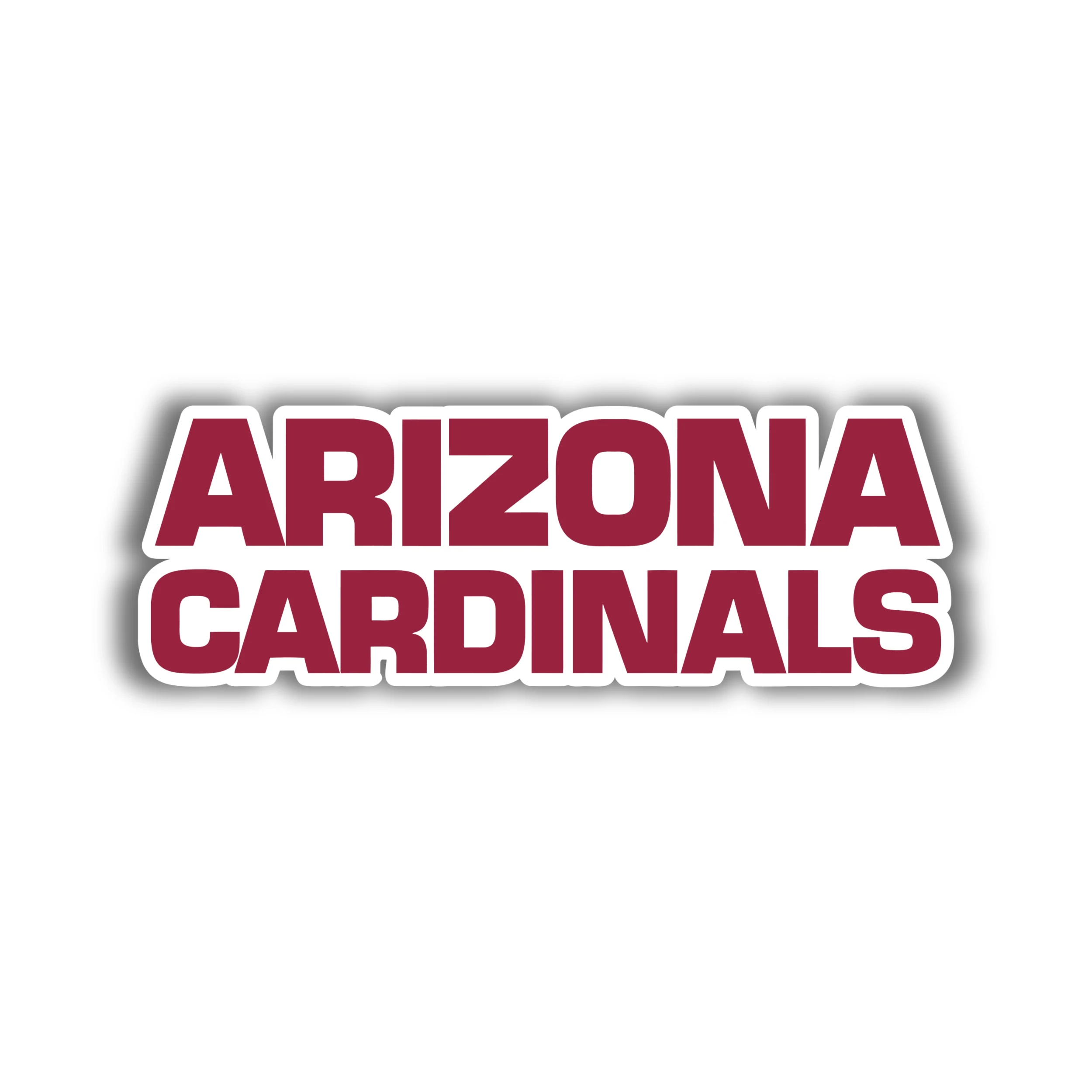 Arizona Cardinals - Red Wording - Temporary Tattoo