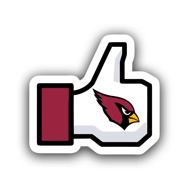 Arizona Cardinals - Thumbs Up - Temporary Tattoo