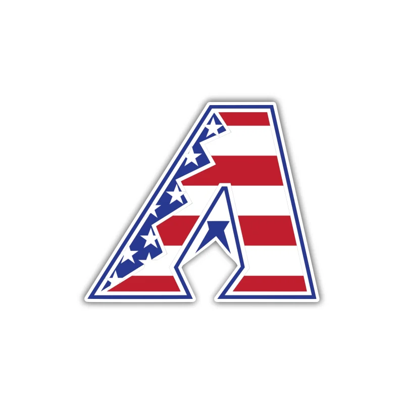 Arizona Diamondbacks - American Flag A - Iron On DTF Transfer - Custom Size