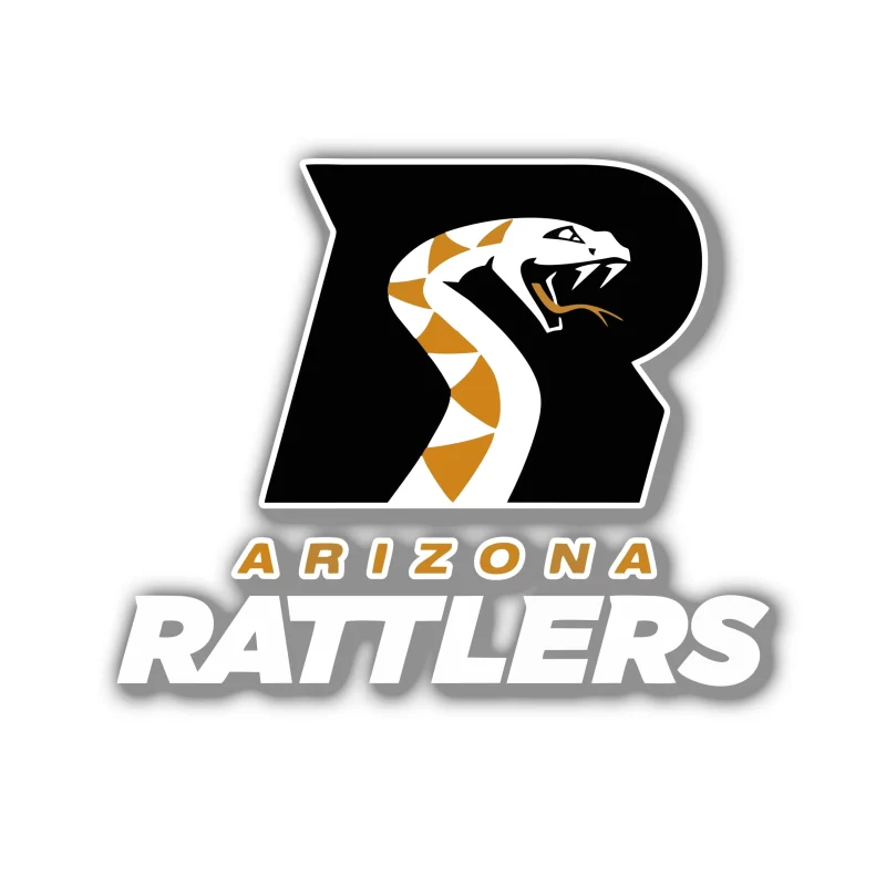 Arizona Rattlers Full Color Vinyl Decal - Custom Size