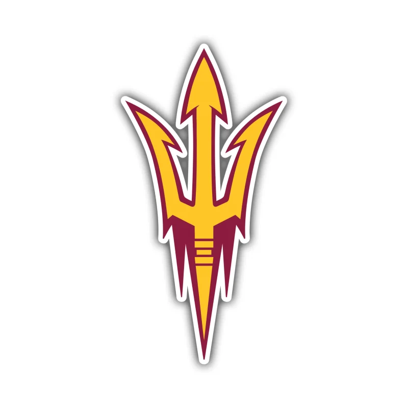 Arizona State Sun Devils - Pitchfork - Temporary Tattoo
