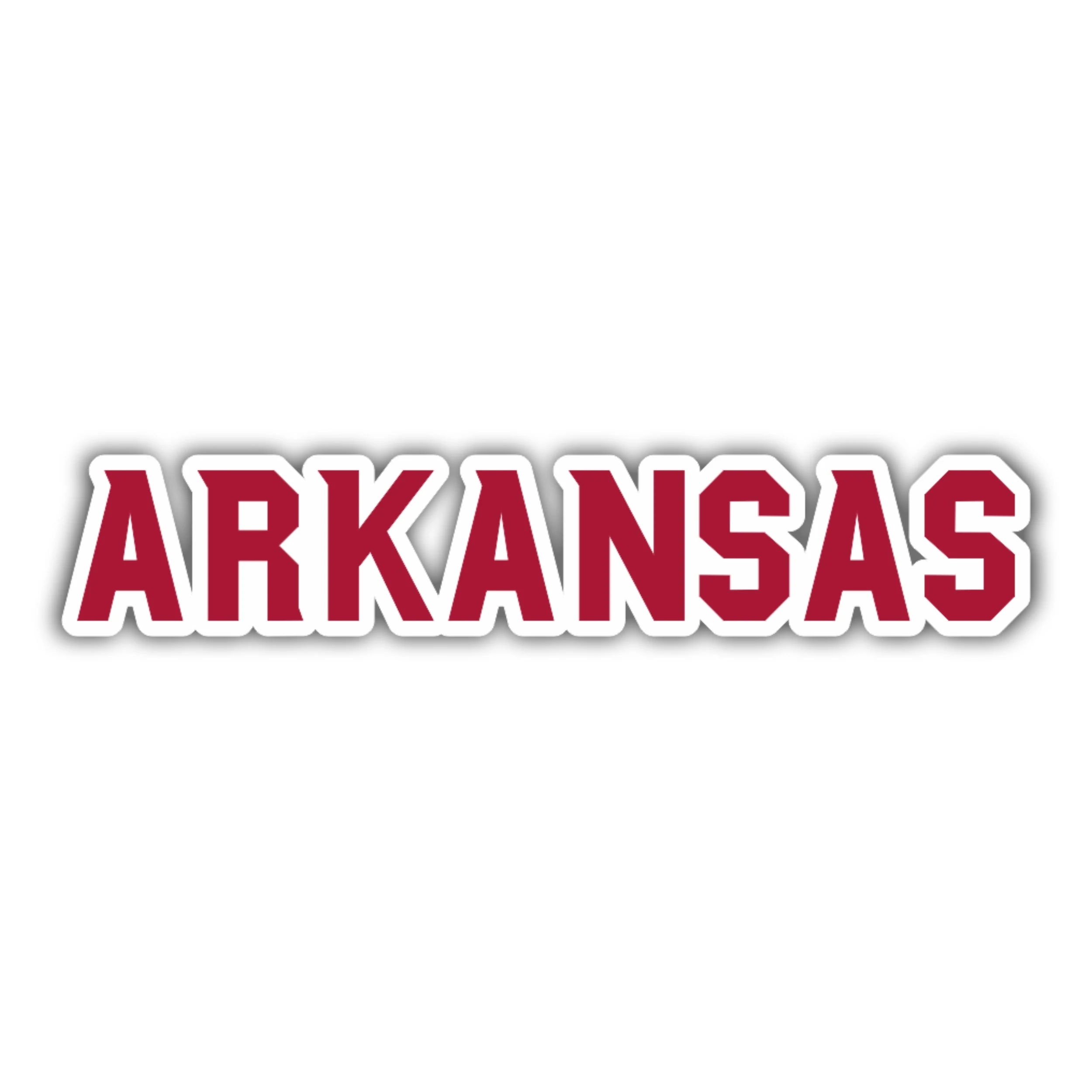 Arkansas Razorbacks Full Color Vinyl Decal - Custom Size