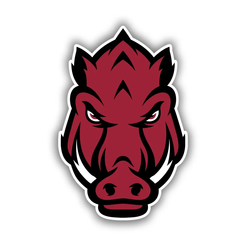 Arkansas Razorbacks - Hog Head - Temporary Tattoo