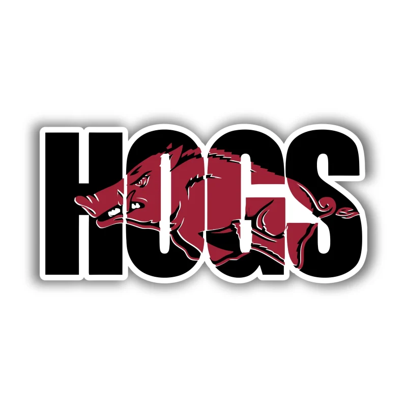 Arkansas Razorbacks - Iron On DTF Transfer - Custom Size