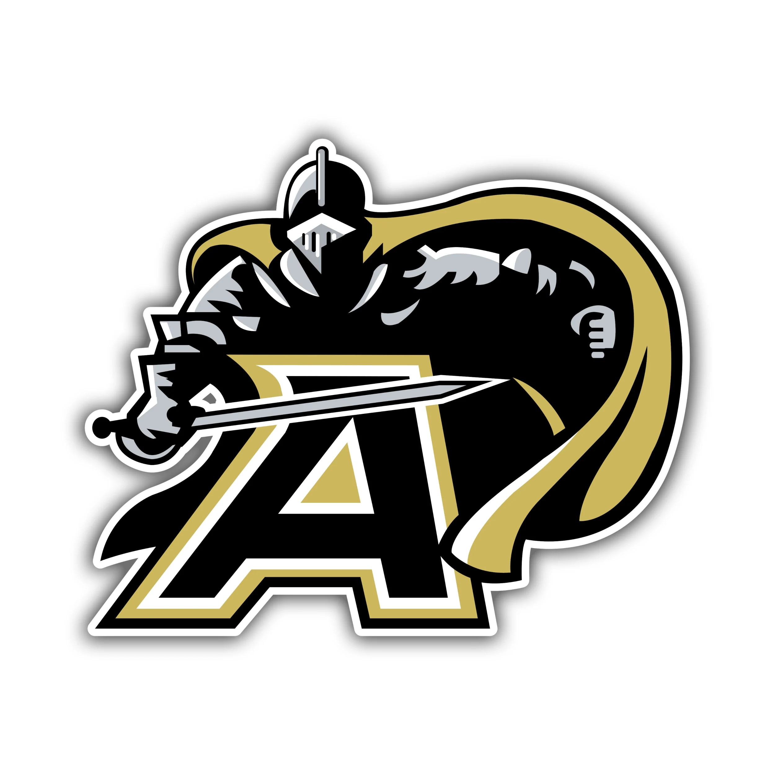 Army Black Knights Full Color Vinyl Decal - Custom Size