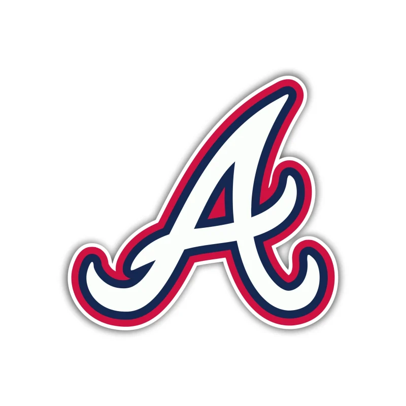 Atlanta Braves - White A - Iron On DTF Transfer - Custom Size