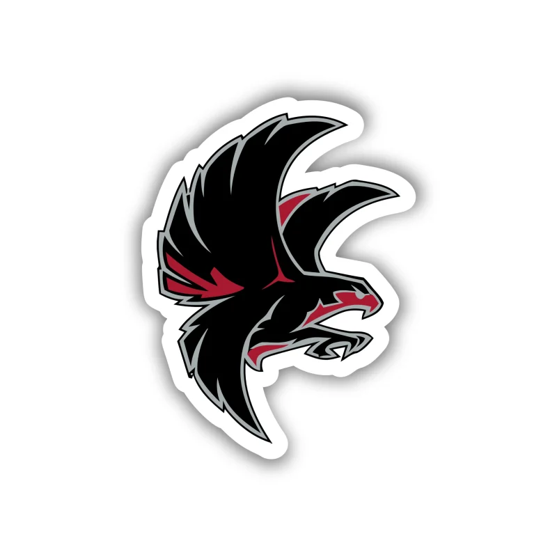 Atlanta Falcons - Falcon - Full Color Vinyl Sticker - Custom Size