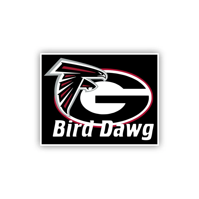 Atlanta Falcons - Georgia Bulldogs -Bird Dawg - Temporary Tattoo