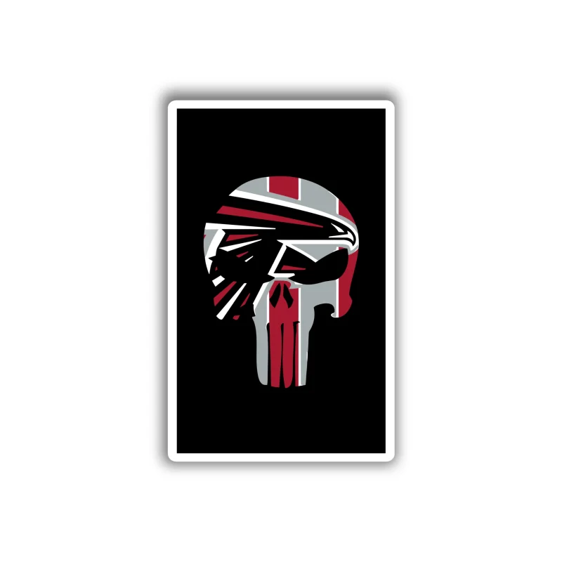 Atlanta Falcons - Punisher - Iron On DTF Transfer - Custom Size
