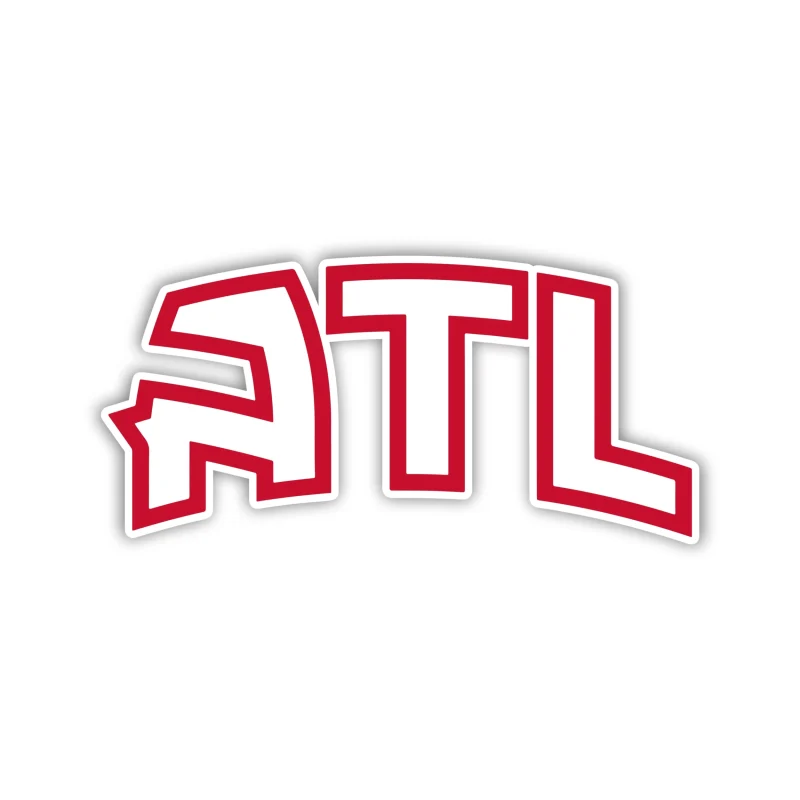 Atlanta Hawks - ATL - Iron On DTF Transfer - Custom Size