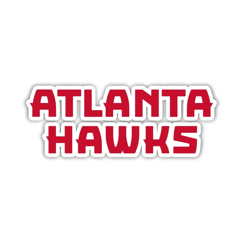 Atlanta Hawks - Name - Iron On DTF Transfer - Custom Size
