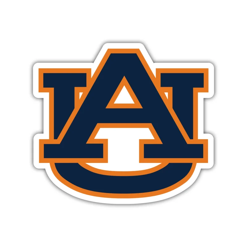 Auburn Tigers - Blue AU - Iron On DTF Transfer - Custom Size