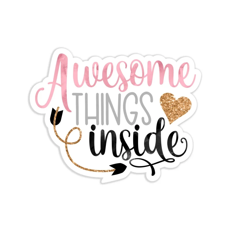 Awesome Things Inside Full Color Vinyl Decal