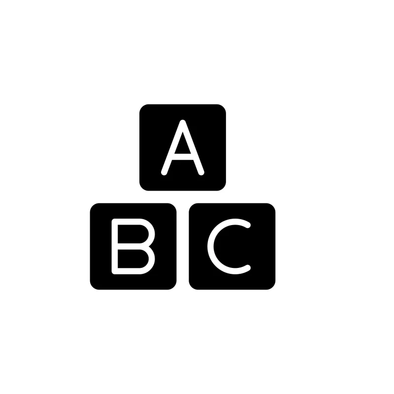 Baby Blocks - Vinyl Decal - Custom Size
