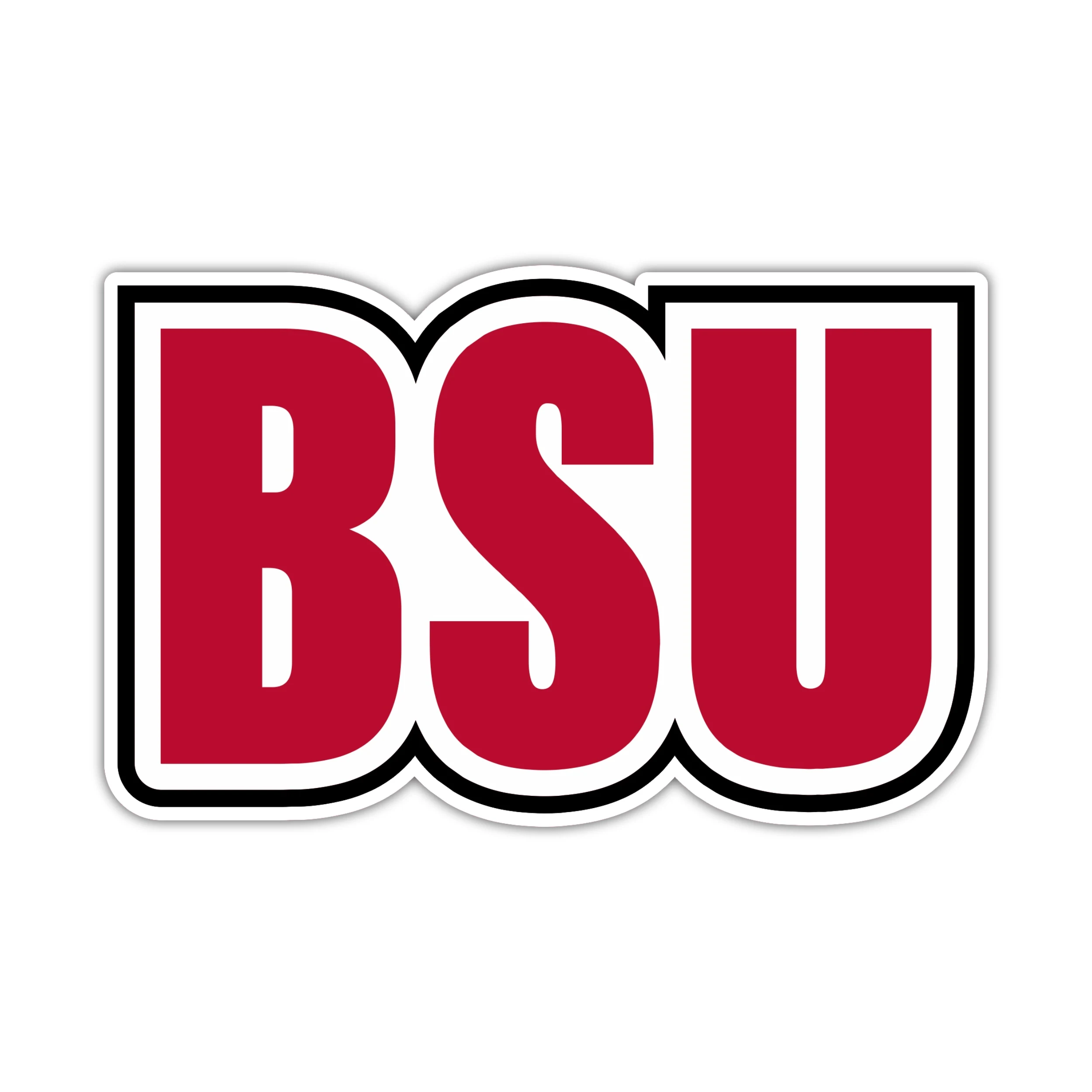 Ball State Cardinals - BSU 2 - Full Color Vinyl Decal - Custom Size