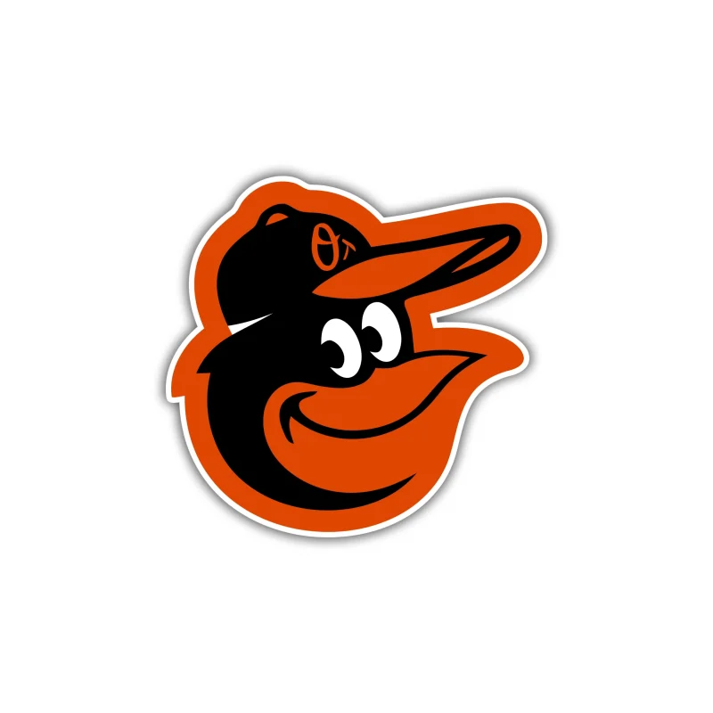 Baltimore Orioles - Bird Head - Iron On DTF Transfer - Custom Size
