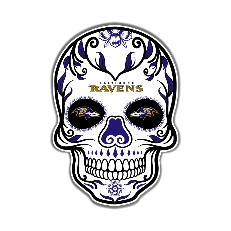 Baltimore Ravens Full Color Vinyl Sticker - Custom Size