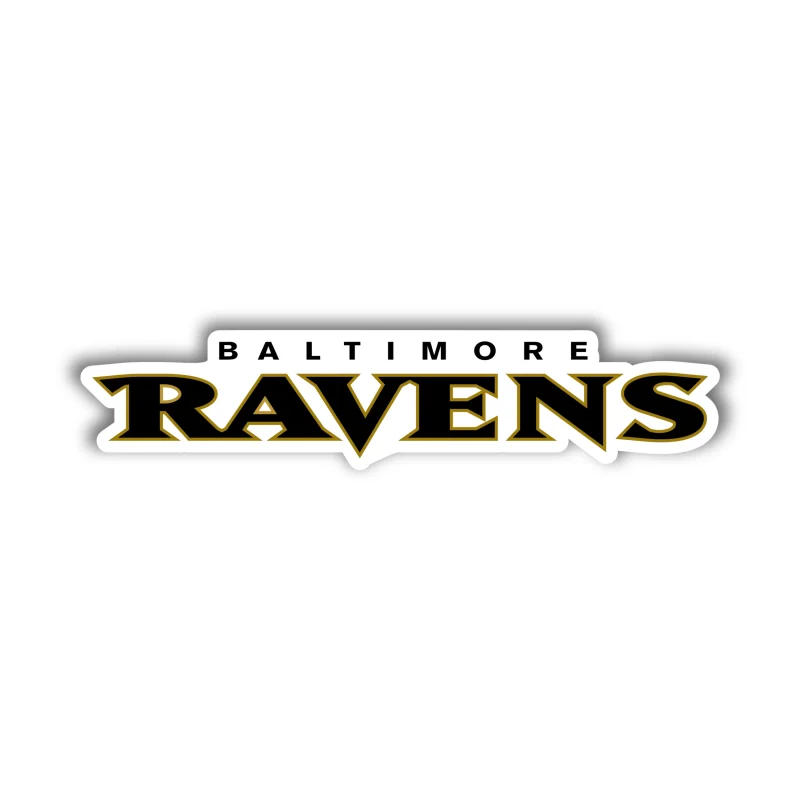 Baltimore Ravens - Lettering - Iron On DTF Transfer - Custom Size