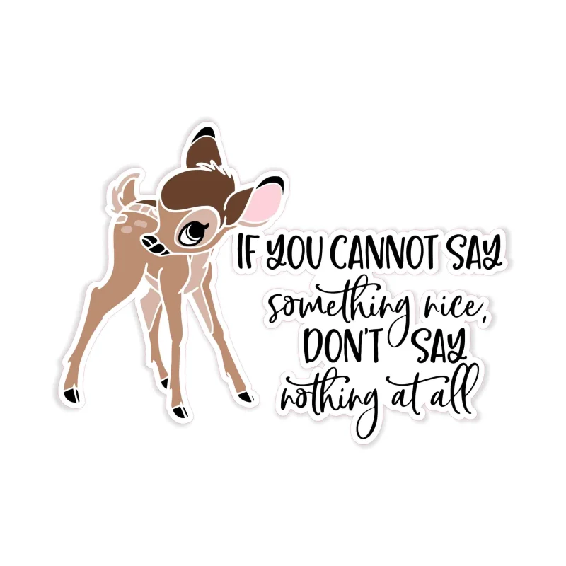 Bambi Full Color Vinyl Sticker - Custom Size