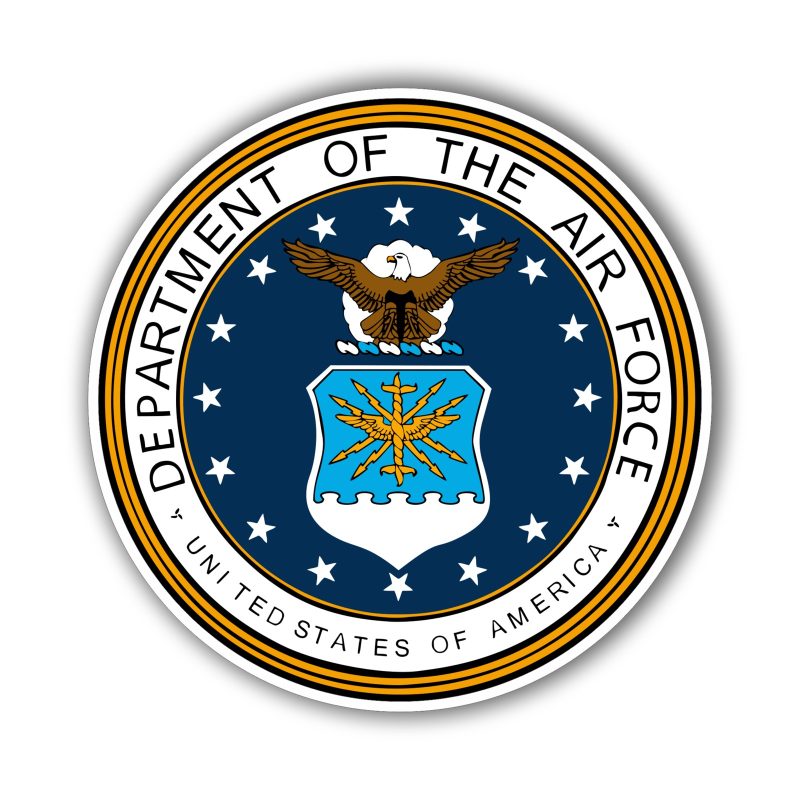 Air Force - Circle Logo - Iron On DTF Transfer - Custom Size