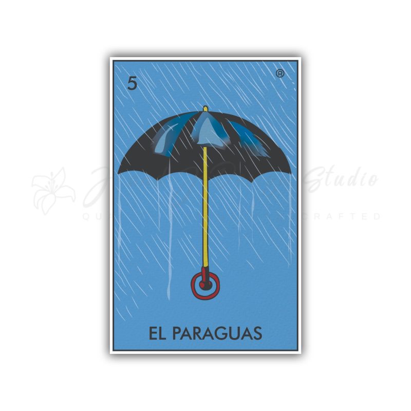 Loteria – El Paraguas – Full Color Vinyl Decal – Custom Size