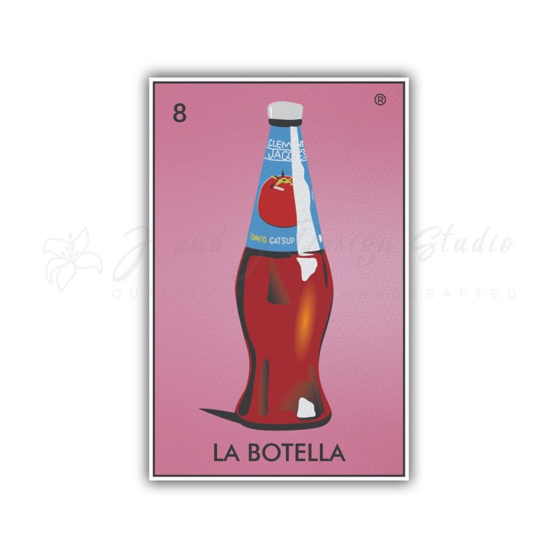 Loteria – La Botella – Full Color Vinyl Decal – Custom Size