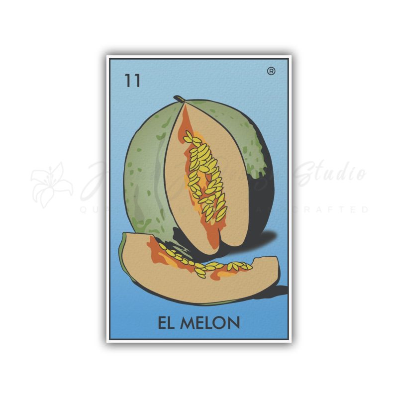 Loteria - El Melon - Full Color Vinyl Decal - Custom Size