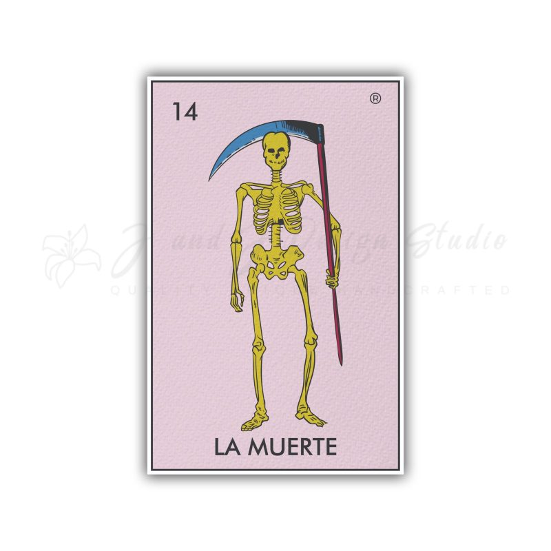 Loteria – La Muerte – Full Color Vinyl Decal – Custom Size