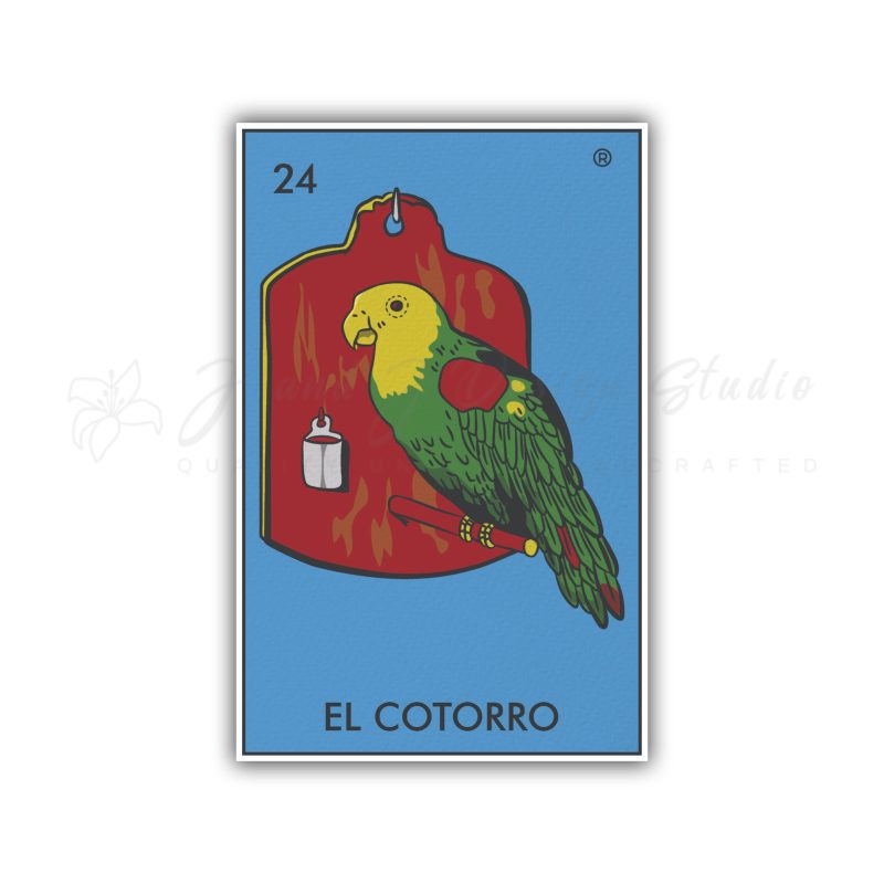 Loteria – El Cotorro – Full Color Vinyl Decal – Custom Size