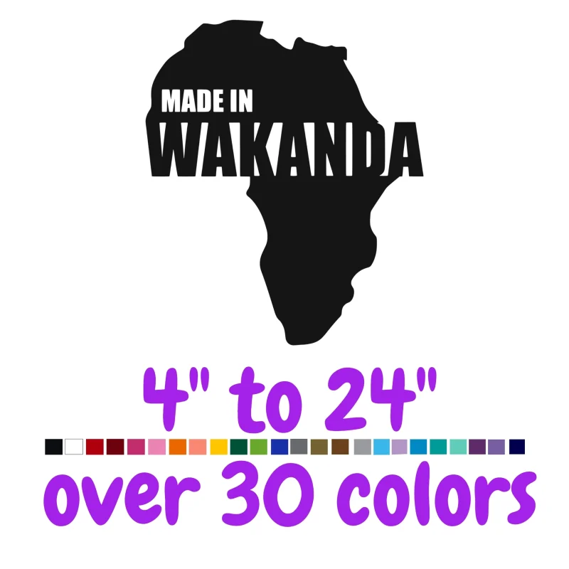 Black Panther Vinyl Decal - Custom Size