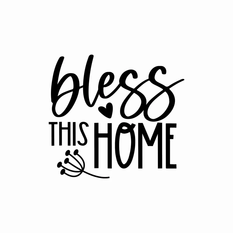 Bless This Home - Vinyl Decal- Custom Size
