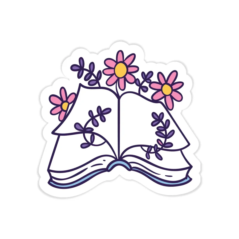 Book Full Color Vinyl Decal - Custom Size
