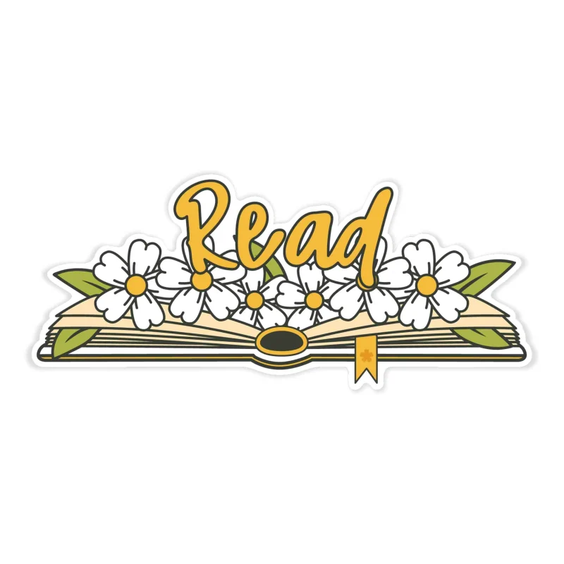 Book Full Color Vinyl Decal - Custom Size