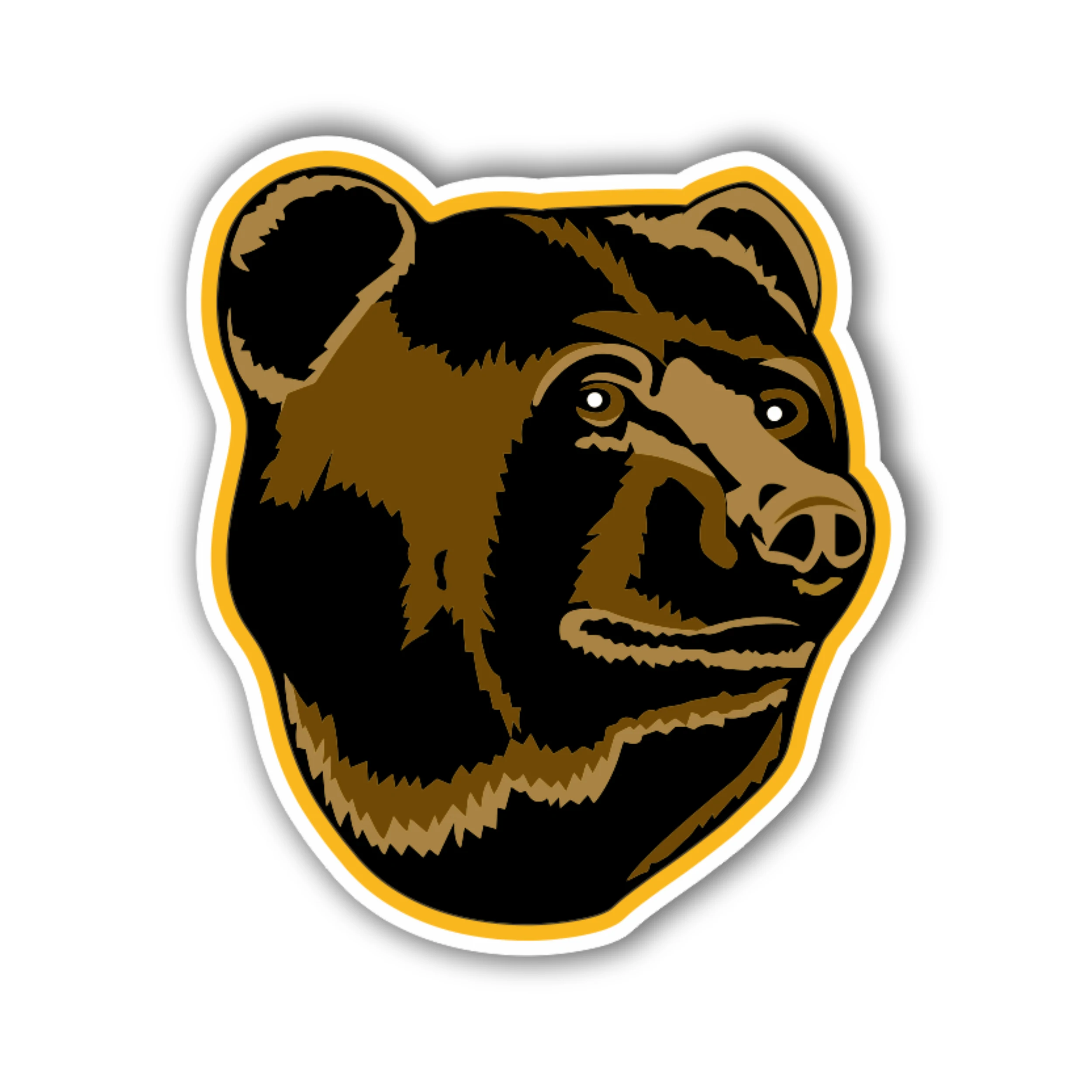 Boston Bruins - Bear's Head - Iron On DTF Transfer - Custom Size